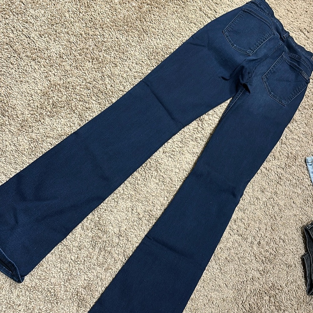 7famk skinny boot cut stretchy jeans